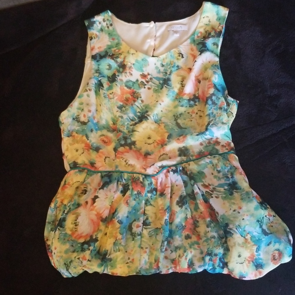 Floral dress open back